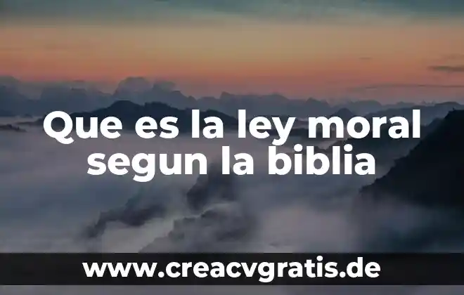 Que es ser proactivos segun peter drucker 4 Que es la ley moral segun la biblia