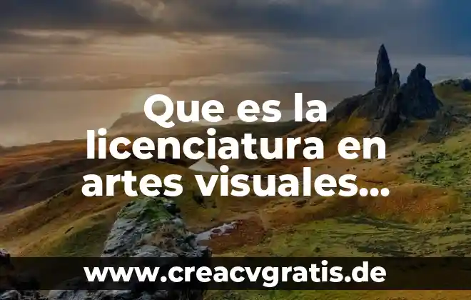 Que es la direccion en artes visuales 7 Que es la licenciatura en artes visuales requiere cédula profesional