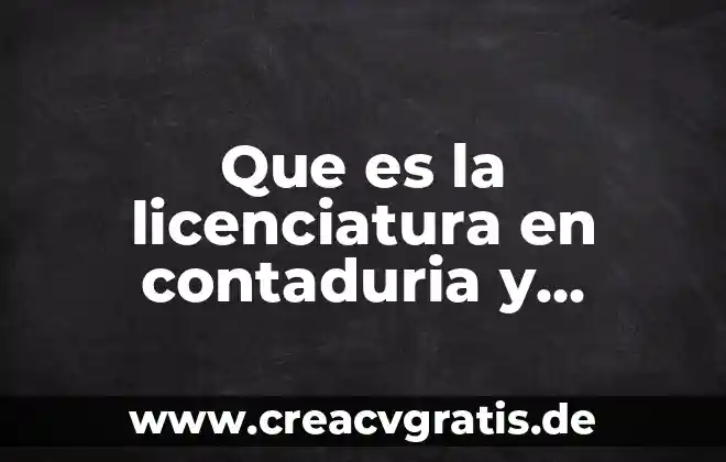 Que es obras publicas estudio legal 6 Que es la licenciatura en contaduria y finanzas publicas