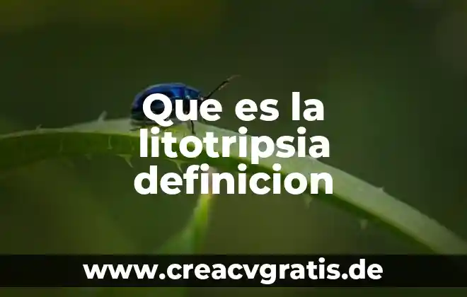 Qué es un atractivo cultural tangible definición 5 Que es la litotripsia definicion