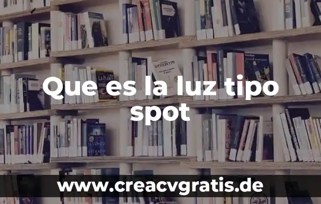 Tipo de bolsa que es de sabritas 3 Que es la luz tipo spot