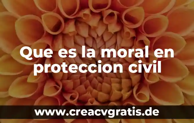 Por que es importante ser moral 7 Que es la moral en proteccion civil