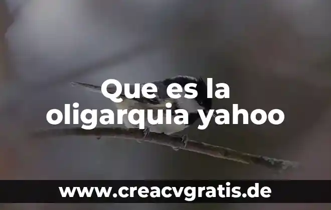 Que es la firma electronica avanzada yahoo 7 Que es la oligarquia yahoo