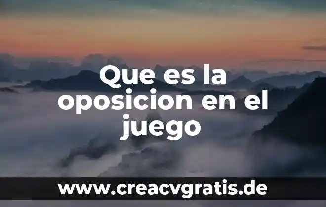 Que es el juego tochito bandera 3 Que es la oposicion en el juego