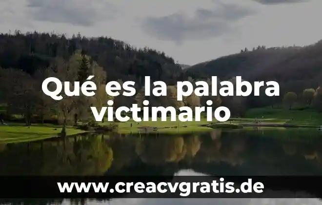 Qué es la conciencia científicamente 3 Qué es la palabra victimario