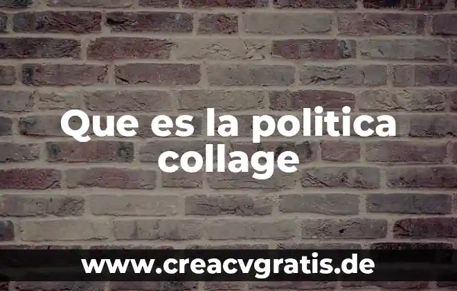 Que es la violencia y tipos de violencia collage 7 Que es la politica collage