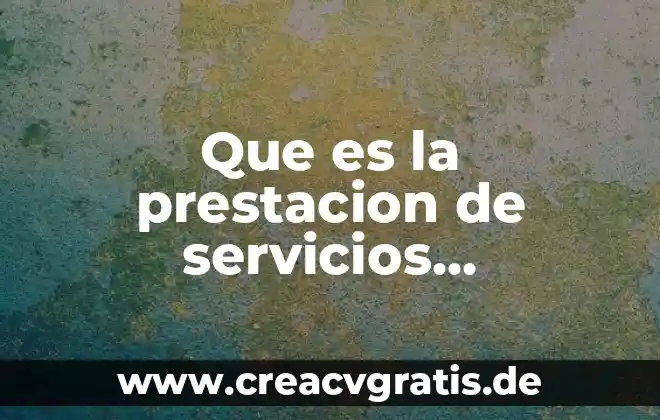 Que es la prestacion de un servicio profesional 3 Que es la prestacion de servicios slideshare