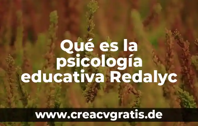 Self sexual en psicología qué es 8 Qué es la psicología educativa Redalyc
