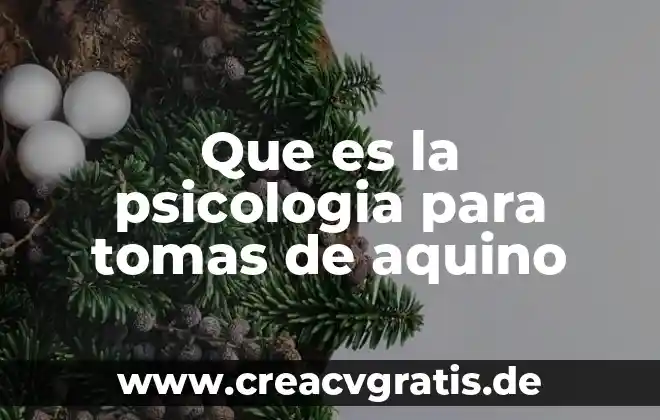Que es derecho segun santo tomas de aquino 6 Que es la psicologia para tomas de aquino