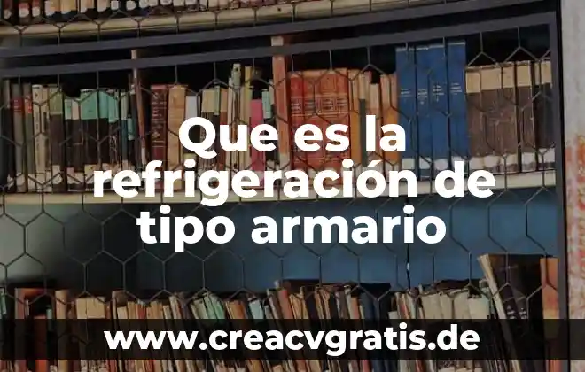 Que es decidir y que tipo de decisiones hay 8 Que es la refrigeraci贸n de tipo armario
