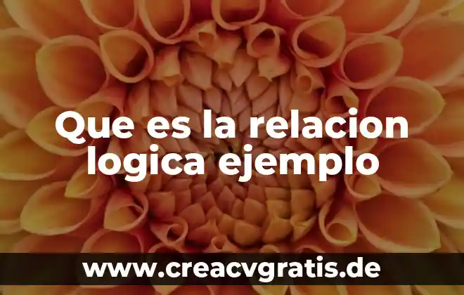 Examen ambiental en salud que es 8 Que es la relacion logica ejemplo