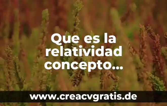 Que es el pensamiento politico moderno 5 Que es la relatividad concepto moderno