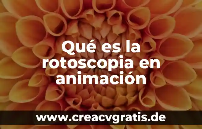 Que es animacion digital pf 3 Qué es la rotoscopia en animación