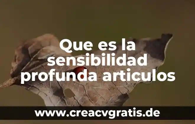 Que es la evaluacion aprendizajes clave 5 Que es la sensibilidad profunda articulos