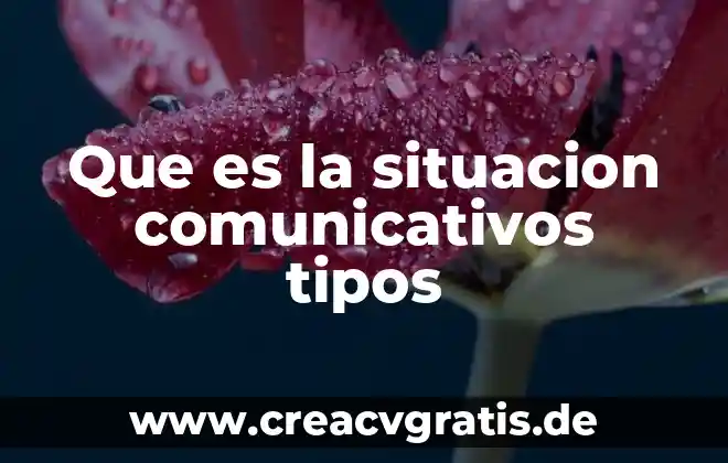 Qué es la compocision y tipos 7 Que es la situacion comunicativos tipos