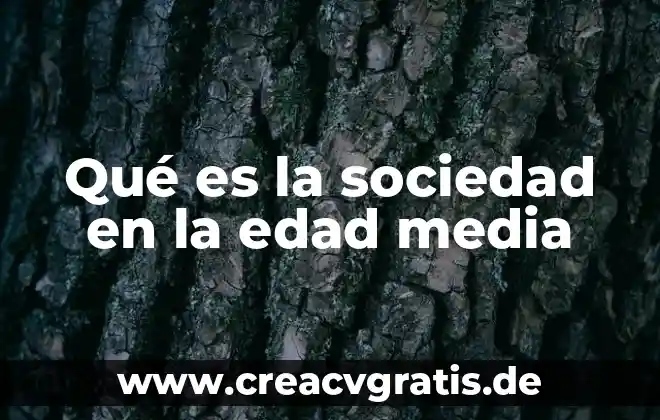 Qué es ser social habermas 7 Qué es la sociedad en la edad media