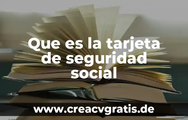 Que es un icono social 6 Que es la tarjeta de seguridad social