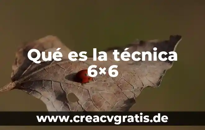 Que es tecnica lapiz color 3 Qué es la técnica 6×6