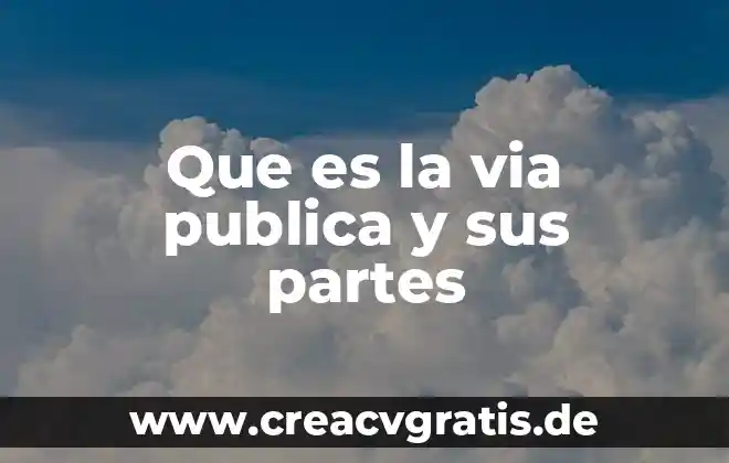 AWS S3 o cualquier URL pública que es eso 3 Que es la via publica y sus partes