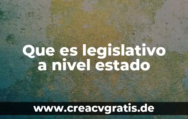 Qué es el representante de la psicología sistémica 8 Que es legislativo a nivel estado