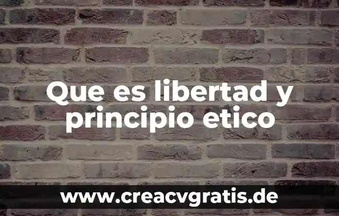 Que es el periodico tierra y libertad 7 Que es libertad y principio etico