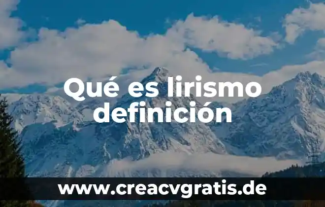 Qué es diplomático definición 6 Qué es lirismo definición