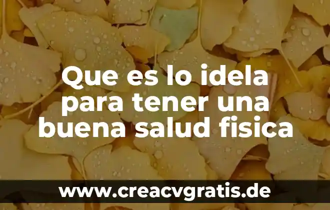 Para que es buena la planta de ruda 7 Que es lo idela para tener una buena salud fisica