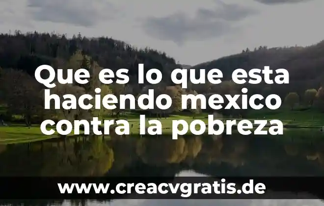 Qué es un delito contra la salud definición 3 Que es lo que esta haciendo mexico contra la pobreza