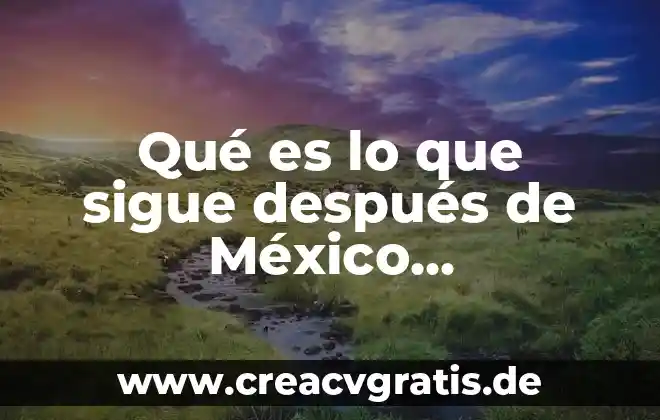 Qué es mejor agua fría o caliente después de hacer ejercicio 6 Qué es lo que sigue después de México independiente