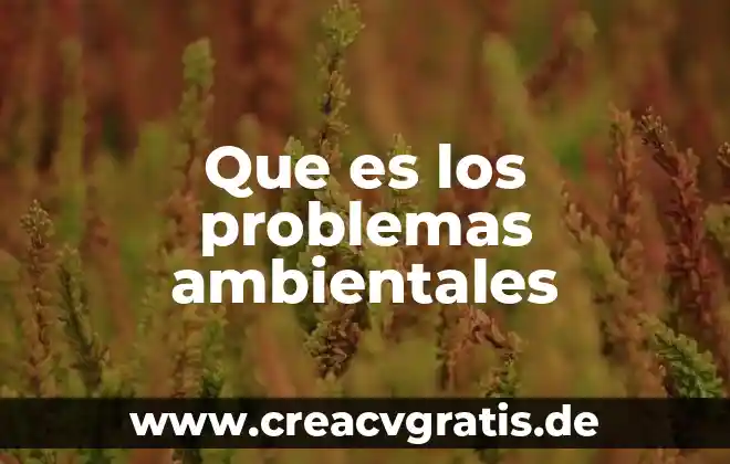 Por que es importante la concientizacion en los problemas ambientales 7 Que es los problemas ambientales