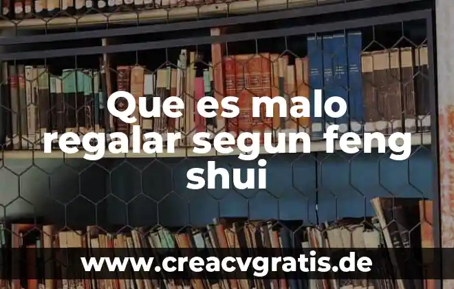 Que es la gripe segun las creencias populares 5 Que es malo regalar segun feng shui