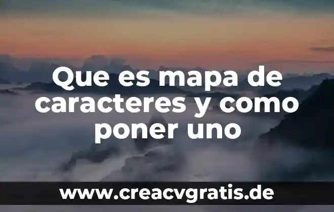 Que es un mensaje publicitario y ejemplo 7 Que es mapa de caracteres y como poner uno