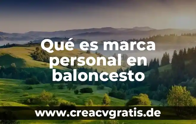 Que es una cuenta de marca en google 5 Qué es marca personal en baloncesto
