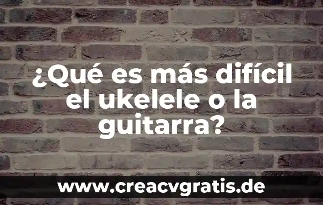 Qué es lo que más se compra en eBay 3 ¿Qué es más difícil el ukelele o la guitarra?