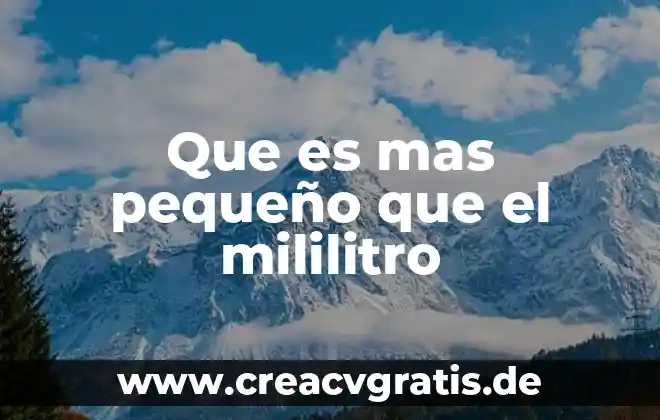 Que es la moral resumen pequeño 8 Que es mas pequeño que el mililitro