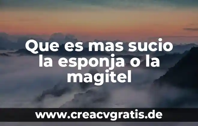 Para que es importante el agua en nuestro planeta 8 Que es mas sucio la esponja o la magitel