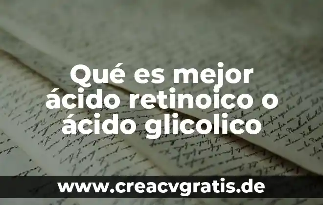 ¿Qué es el ácido clorhídrico compuesto o mezcla? 8 Qué es mejor ácido retinoico o ácido glicolico