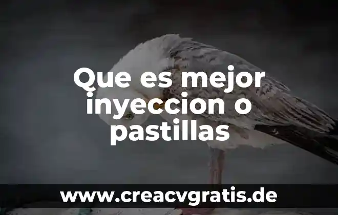 Qué es un mapa de inyección 4 Que es mejor inyeccion o pastillas