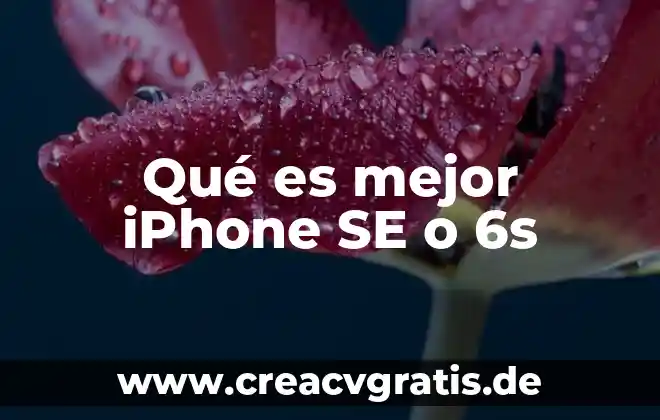 Qué es un diagnóstico definición general 3 Qué es mejor iPhone SE o 6s