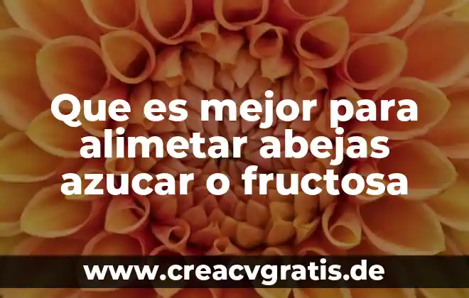 Qué es la azúcar elemento compuesto o mezcla 7 Que es mejor para alimetar abejas azucar o fructosa
