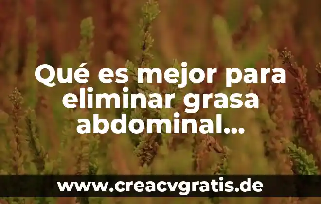 Por qué es importante para el ejercicio el tobillo 6 Qué es mejor para eliminar grasa abdominal ejercicio o dieta
