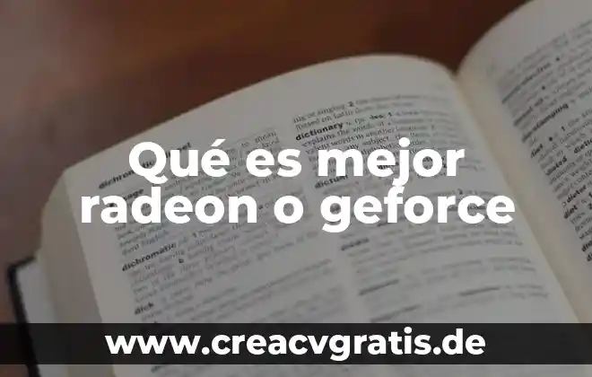 Que es mejor un isdn o un oc-48 7 Qué es mejor radeon o geforce
