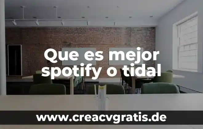 Que es mejor el peo o las rerpeticiones 5 Que es mejor spotify o tidal
