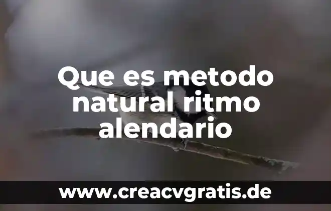 Qué es el ritmo en la poesía yahoo 3 Que es metodo natural ritmo alendario