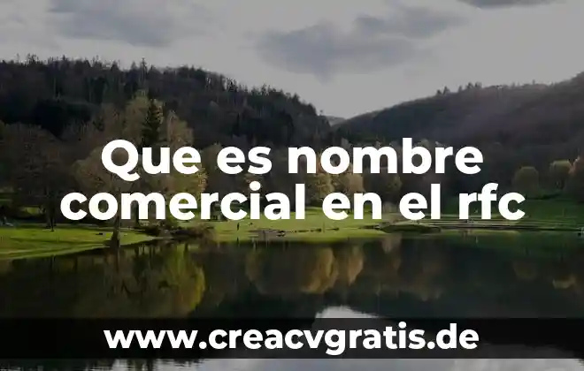 Que es domicilio en derecho comercial 6 Que es nombre comercial en el rfc