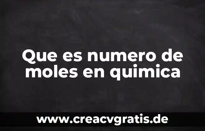 Que es el aire en una planta quimica 8 Que es numero de moles en quimica
