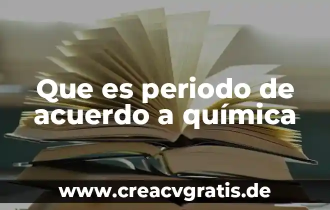 Qué es un contaminante del agua química 5 Que es periodo de acuerdo a química
