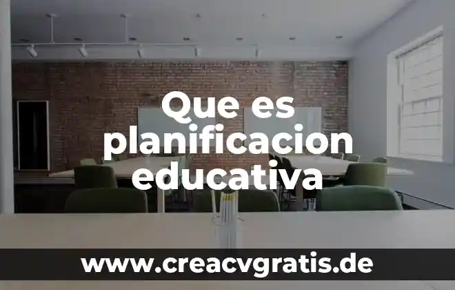 Que es concretar significado 3 Que es planificacion educativa