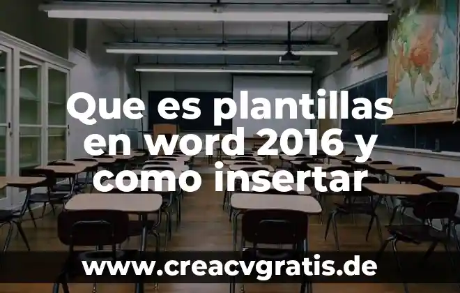 Que es el internet information services iis 2016 6 Que es plantillas en word 2016 y como insertar