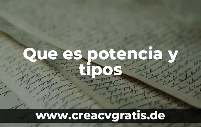 Que es una funcion en excel y tipos 8 Que es potencia y tipos